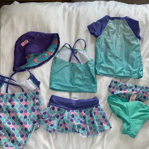 Lot of Disney Ariel Swim Set in Purple and Green size 2T - Picture 4 of 7
